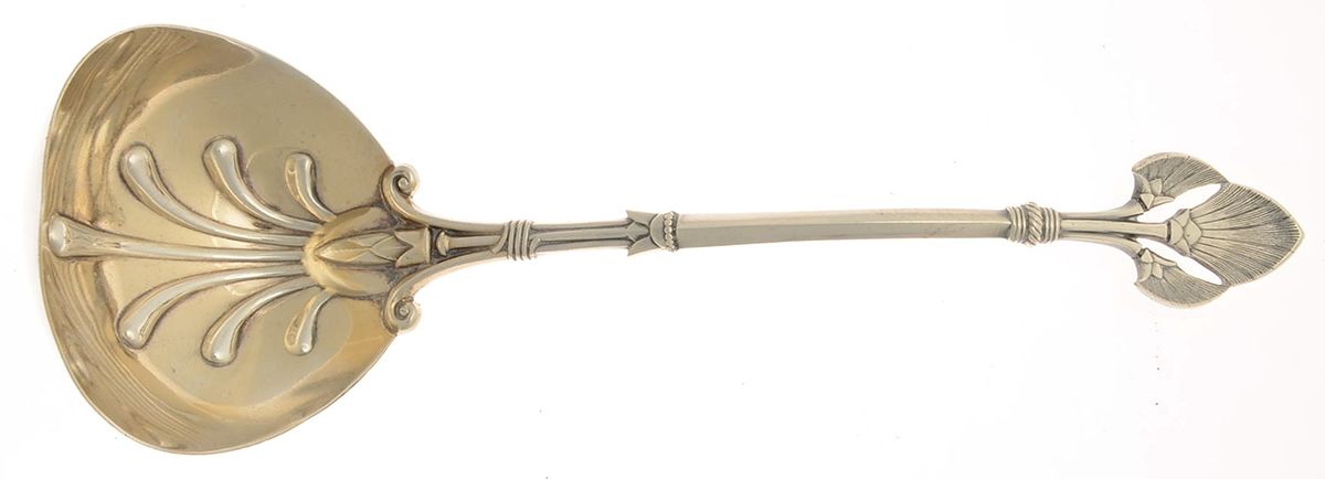 Lotus (Sterling, 1865) Bouillon Ladle by Gorham Silver-1