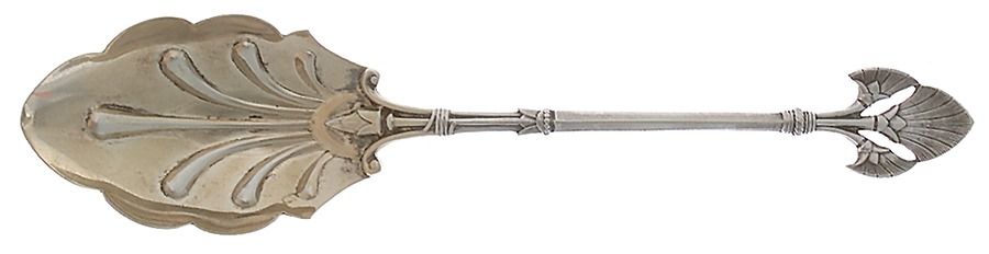 Lotus (Sterling, 1865) Monogram Large Jelly Spoon by Gorham Silver-1