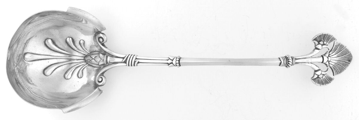 Lotus (Sterling, 1865) Small Solid Soup Ladle by Gorham Silver-1