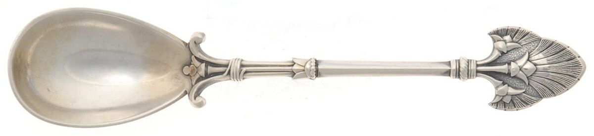 Lotus (Sterling, 1865) Egg Spoon by Gorham Silver-1