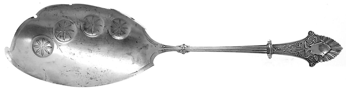 Louis XIV (Sterling, 1870) Solid Ice Cream Slicer by Gorham Silver-1