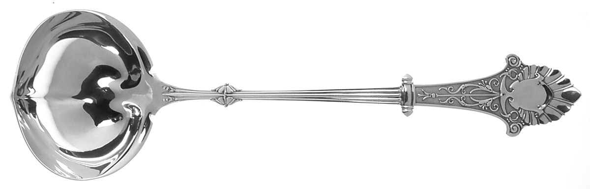 Louis XIV (Sterling, 1870) Large Solid Soup Ladle by Gorham Silver-1