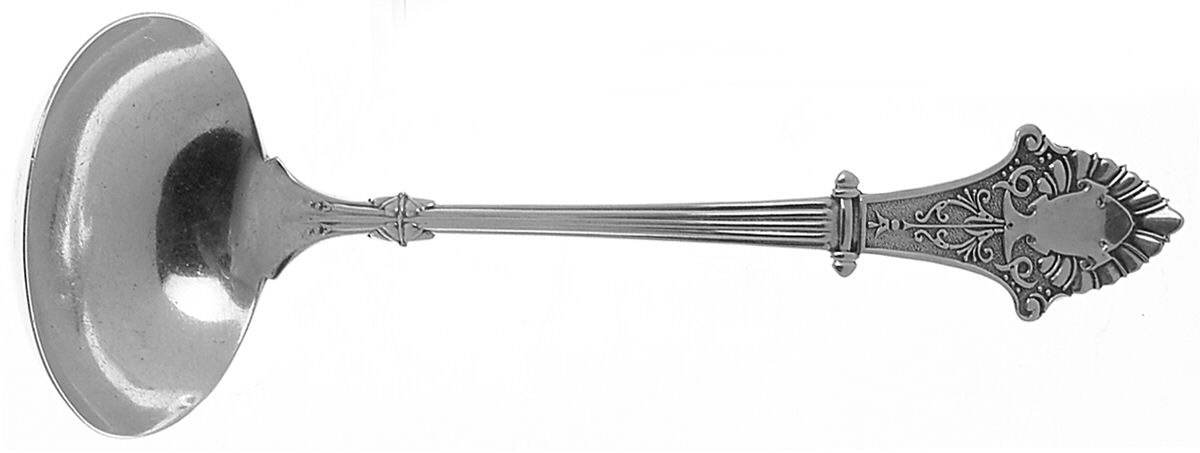 Louis XIV (Sterling, 1870) Solid Gravy Ladle by Gorham Silver-1