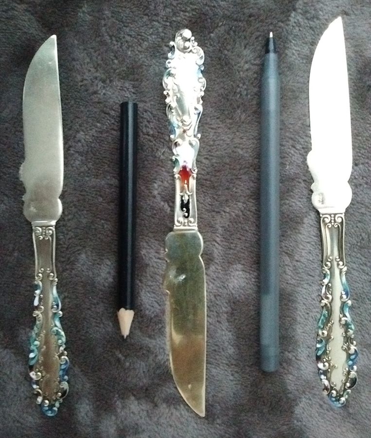Luxembourg (Sterling, 1893) Small Individual Solid Fish Knife by Gorham Silver-1