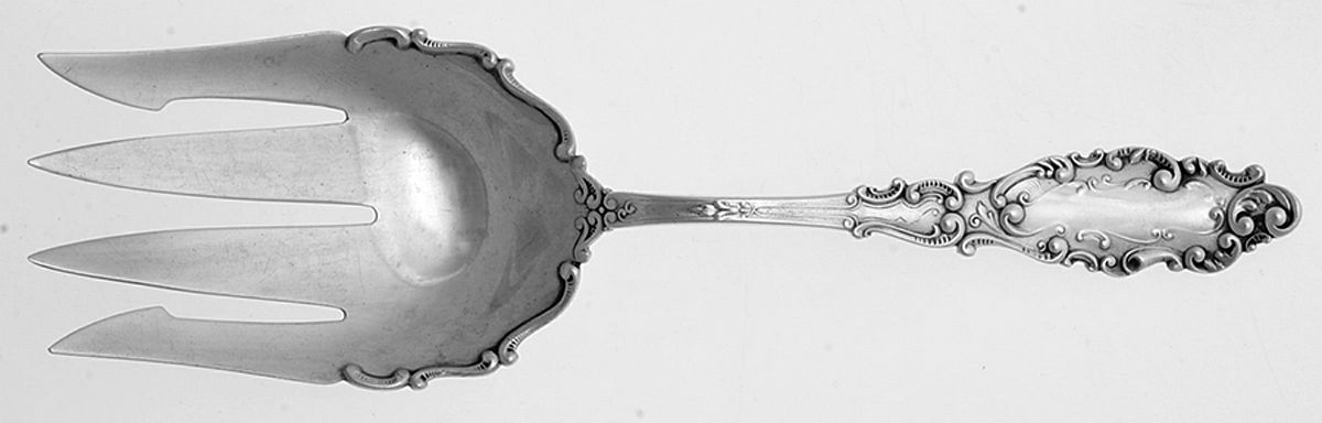 Luxembourg (Sterling, 1893) Small Solid Fish Serving Fork by Gorham Silver-1