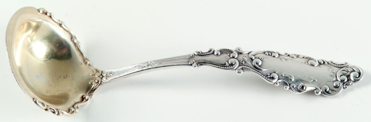 Luxembourg (Sterling, 1893) Large Cream Ladle, Solid Piece by Gorham Silver-1