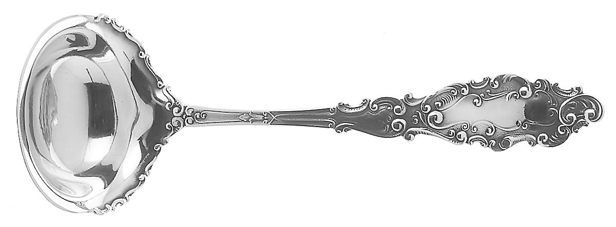 Luxembourg (Sterling, 1893) Solid Gravy Ladle by Gorham Silver-1