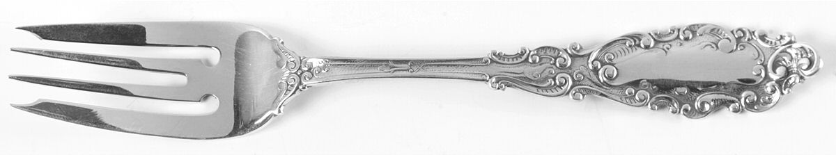 Luxembourg (Sterling, 1893) Small Individual Solid Fish/Salad Fork by Gorham Silver-1