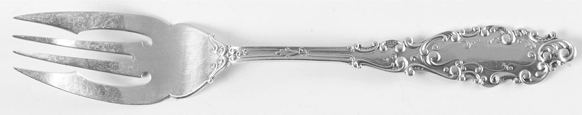 Luxembourg (Sterling, 1893) Large Individual Solid Fish/Salad Fork by Gorham Silver-1