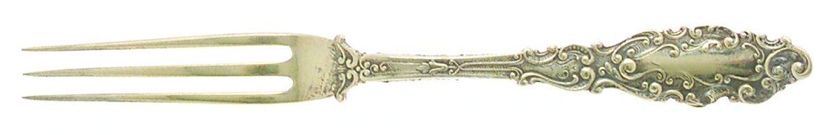 Luxembourg (Sterling, 1893) Strawberry Fork by Gorham Silver-1
