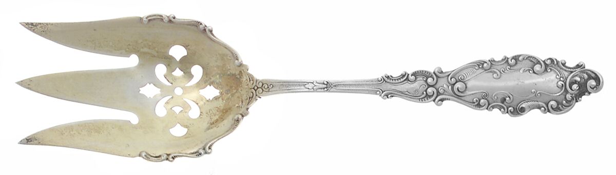 Luxembourg (Sterling, 1893) Solid Salad Serving Fork by Gorham Silver-1