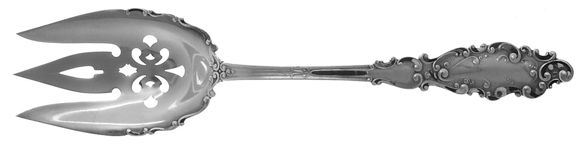 Luxembourg (Sterling, 1893) Oversize Solid Salad Servng Fork by Gorham Silver-1