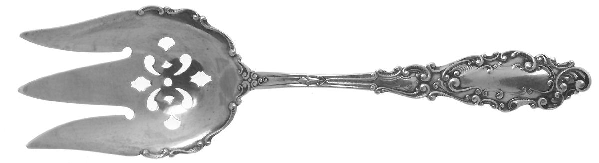 Luxembourg (Sterling, 1893) Solid Salad Serving Fork by Gorham Silver-1