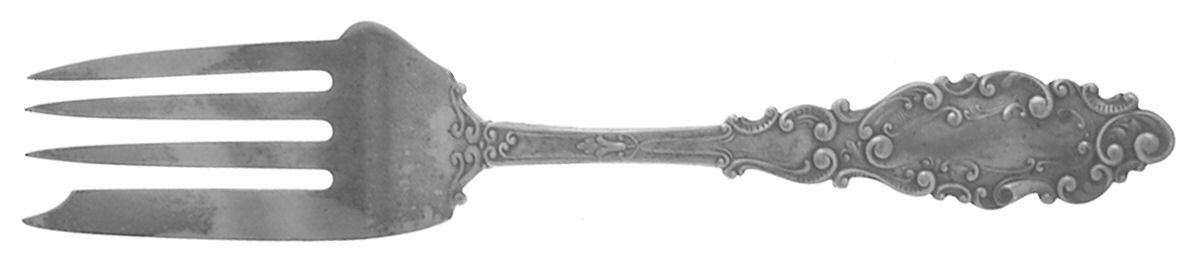 Luxembourg (Sterling, 1893) Medium Solid Cold Meat Serving Fork by Gorham Silver-1