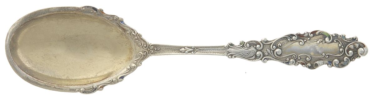 Luxembourg (Sterling, 1893) Enameled Sugar Spoonq by Gorham Silver-1