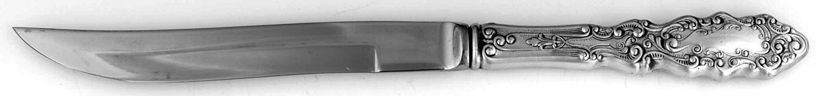 Luxembourg (Sterling, 1893) New Style Hollow Bevel Blade Individual Steak Knif by Gorham Silver-1
