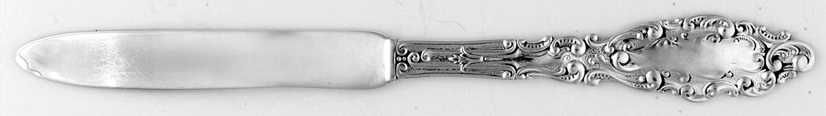 Luxembourg (Sterling, 1893) Flat Handle Pointed Blade Butter Spreader by Gorham Silver-1