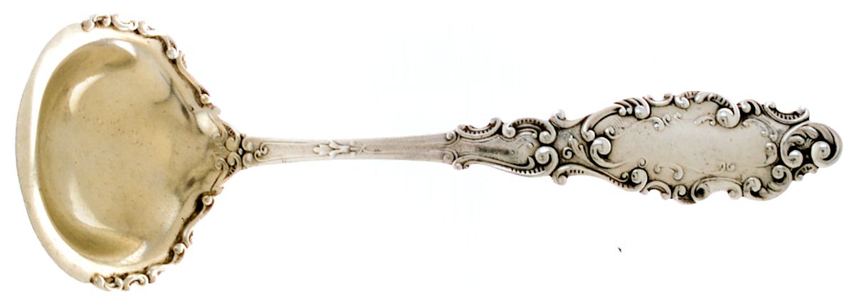 Luxembourg (Sterling, 1893) Large Cream Ladle, Solid Piece by Gorham Silver-1