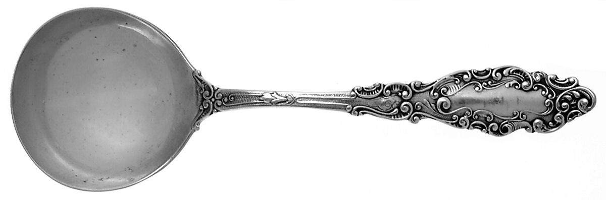 Luxembourg (Sterling, 1893) Round Bowl Soup Spoon (Bouillon) by Gorham Silver-1