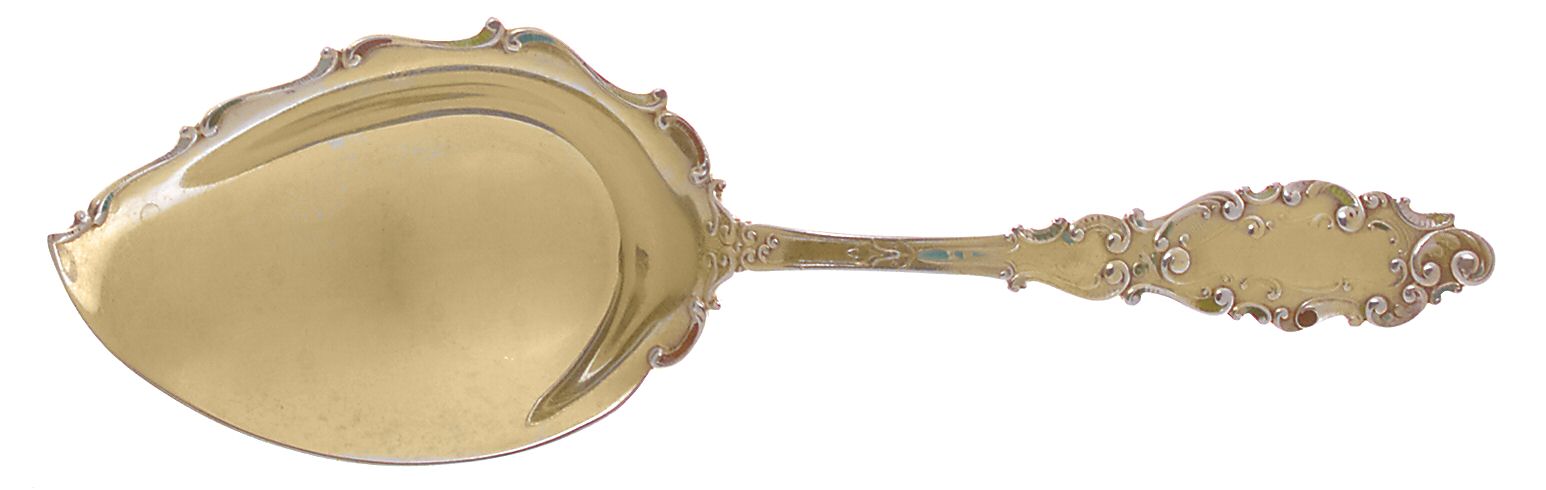 Luxembourg (Sterling, 1893) Vegetable Serving Spoon (Solid) by Gorham Silver-1