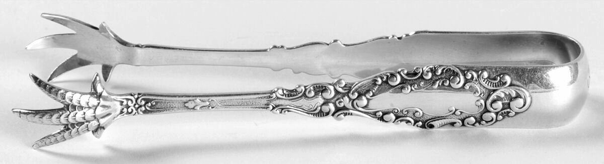 Luxembourg (Sterling, 1893) Large Sugar Tongs by Gorham Silver-1