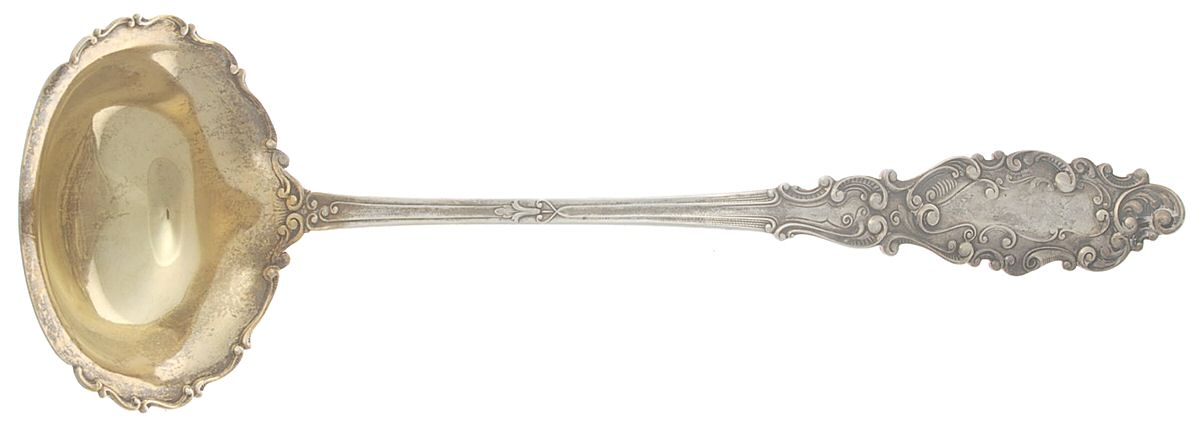 Luxembourg (Sterling, 1893) Large Solid Soup Ladle by Gorham Silver-1