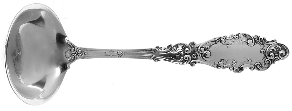 Luxembourg (Sterling, 1893) Solid Gravy Ladle by Gorham Silver-1