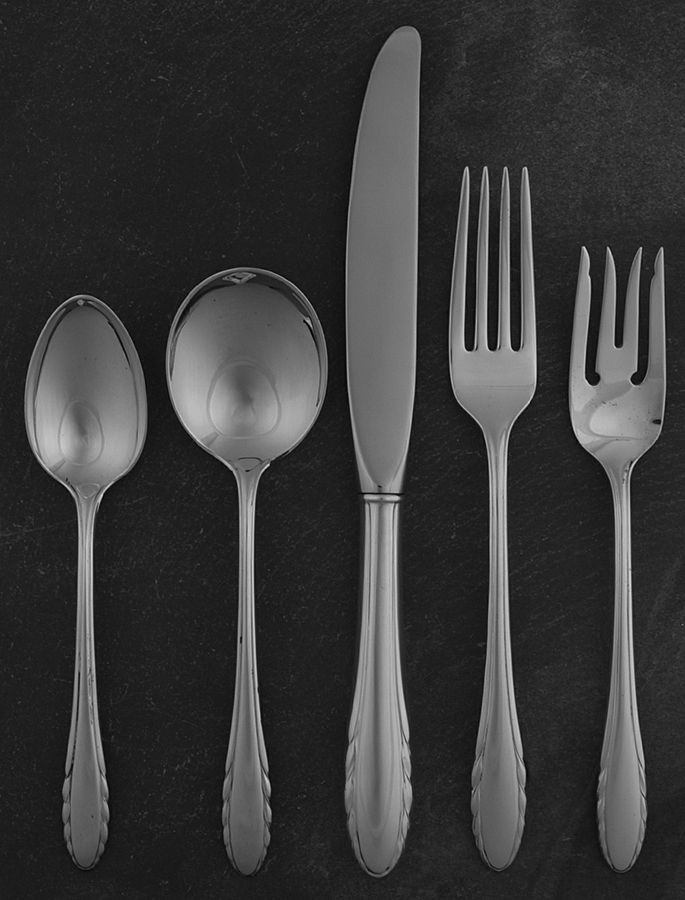 Lyric (Sterling, 1940, No Monos) 5 Piece Place Size Setting by Gorham Silver-1