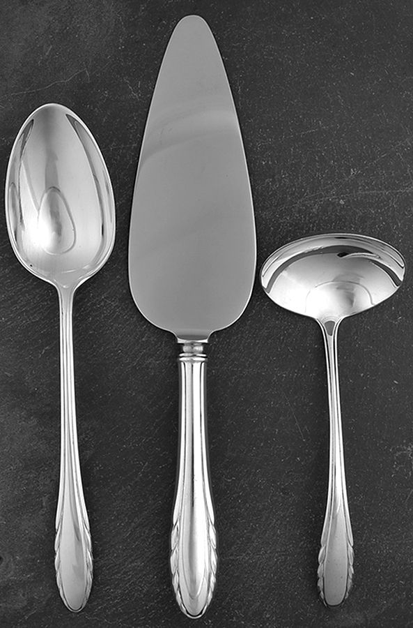 Lyric (Sterling, 1940, No Monos) 3 Piece Completer Set by Gorham Silver-1