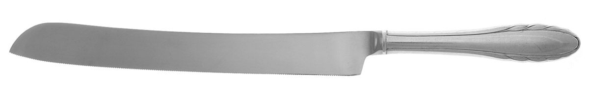 Lyric (Sterling, 1940, No Monos) Wedding Cake Knife with Stainless Blade HC by Gorham Silver-1