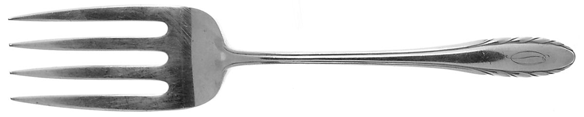 Lyric (Sterling, 1940, No Monos) Large Solid Serving Fork by Gorham Silver-1