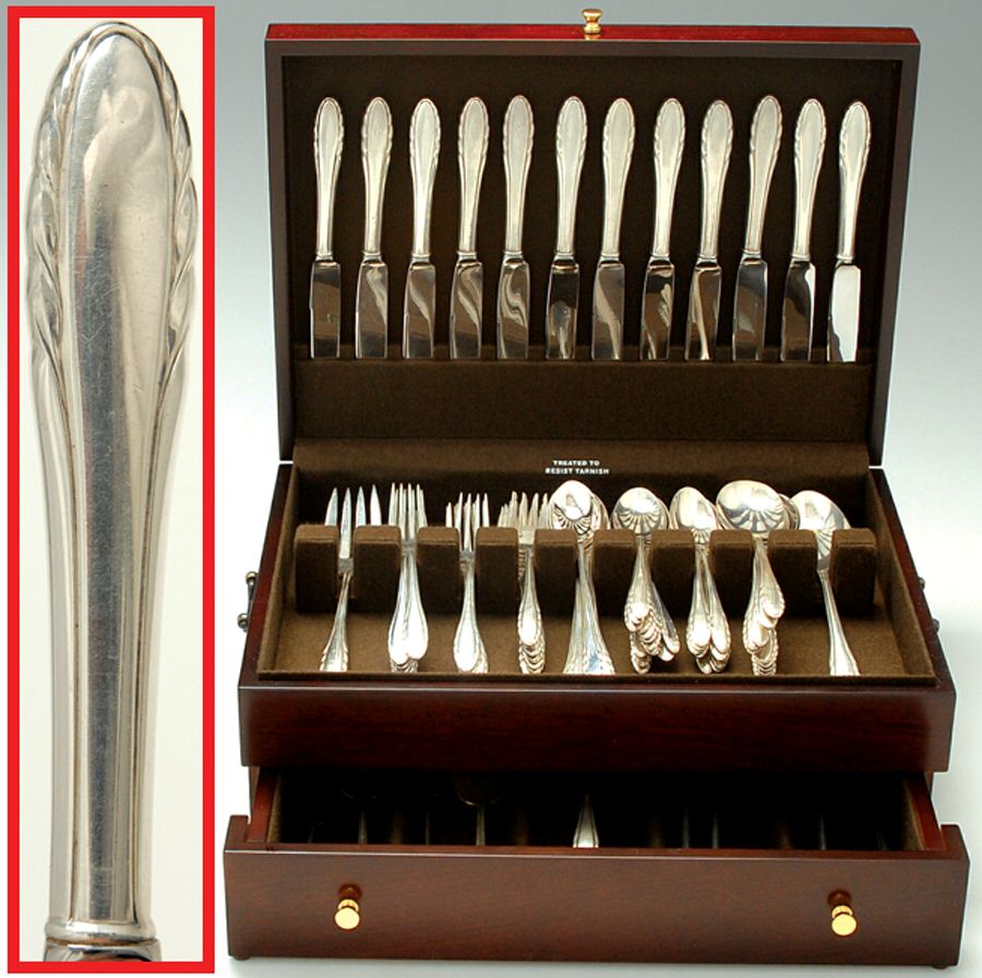 Lyric (Sterling, 1940, No Monos) 118 Piece Set by Gorham Silver-1