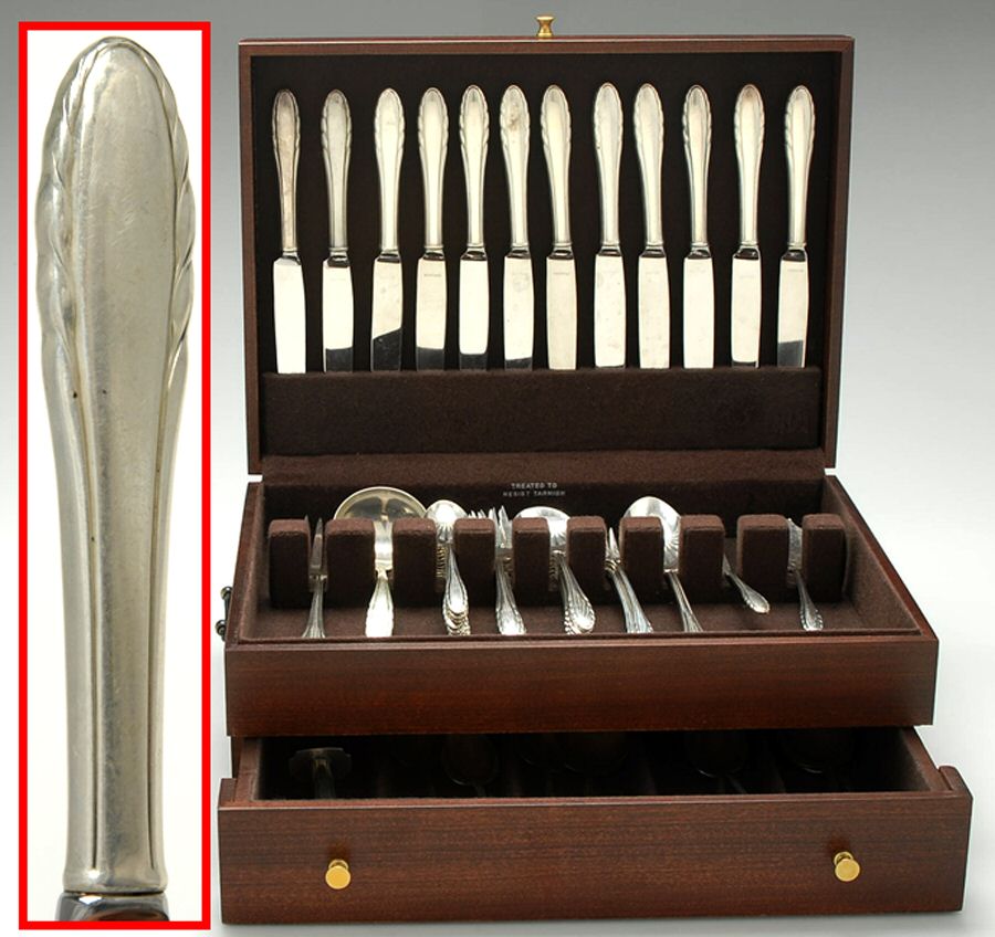 Lyric (Sterling, 1940, No Monos) 106 Piece Set by Gorham Silver-1
