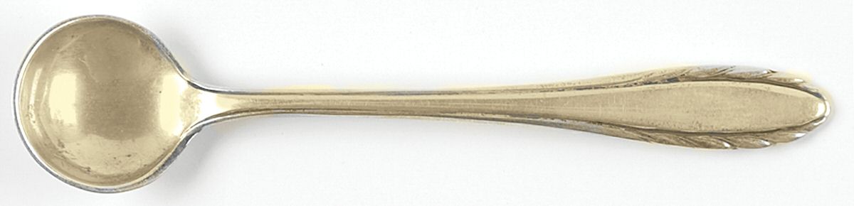 Lyric (Sterling, 1940, No Monos) Individual Salt Spoon by Gorham Silver-1