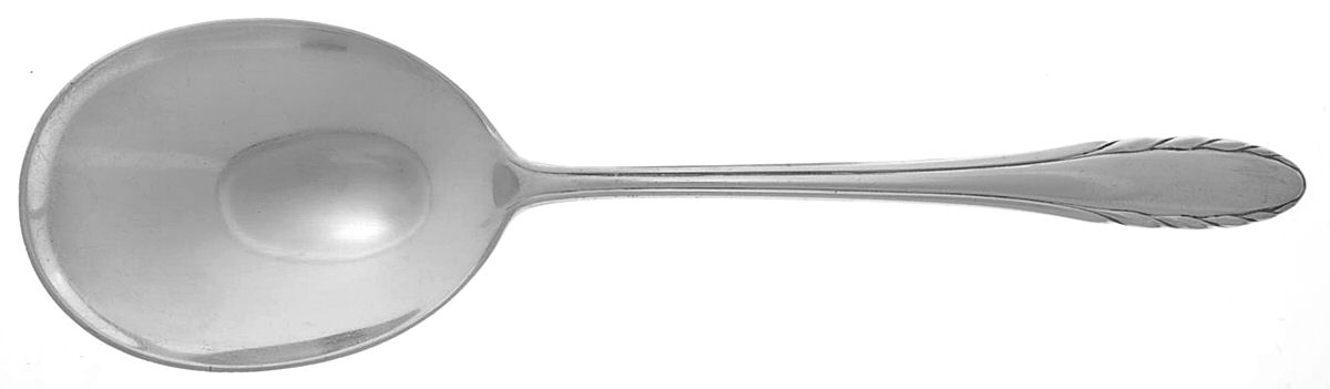 Lyric (Sterling, 1940, No Monos) Solid Salad Serving Spoon by Gorham Silver-1