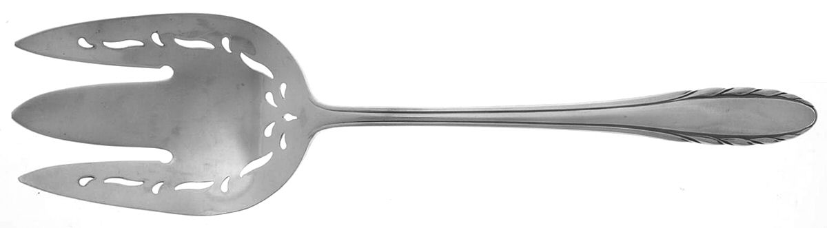 Lyric (Sterling, 1940, No Monos) Solid Salad Serving Fork by Gorham Silver-1