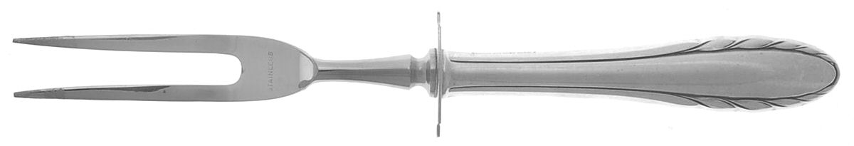 Lyric (Sterling, 1940, No Monos) Small Steak Carving Fork with Stainless Prongs by Gorham Silver-1