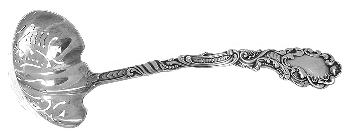 Marie Antoinette (Sterling, 1890) Pierced Sugar Serving Ladle by Gorham Silver-1