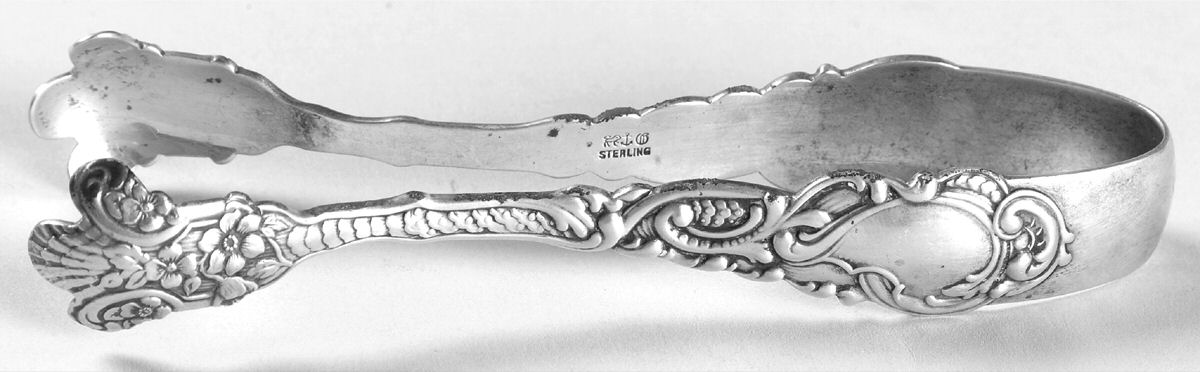 Marie Antoinette (Sterling, 1890) Large Sugar Tongs by Gorham Silver-1