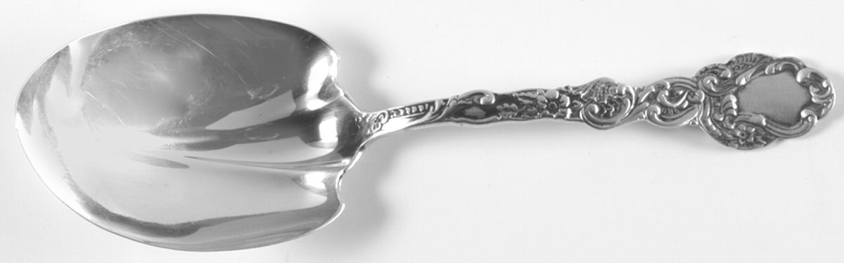Marie Antoinette (Sterling, 1890) Small Solid Berry/Casserole Spoon by Gorham Silver-1