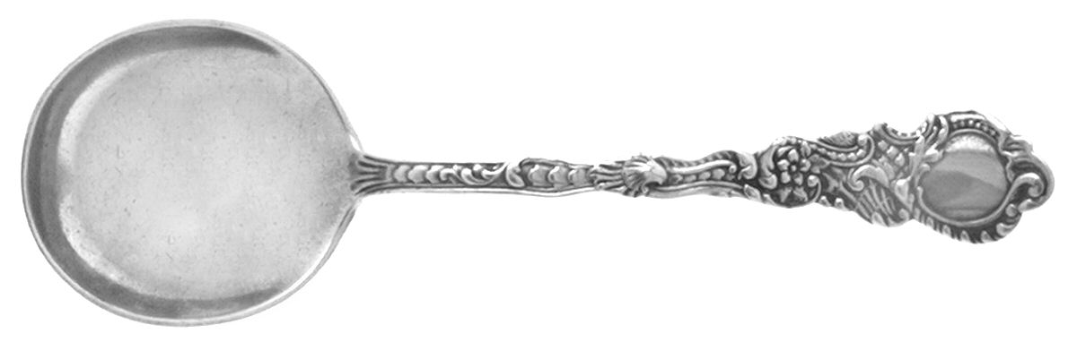Marie Antoinette (Sterling, 1890) Round Bowl Soup Spoon (Cream Soup) by Gorham Silver-1