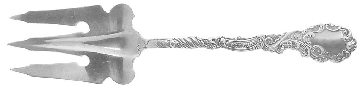 Marie Antoinette (Sterling, 1890) Vegetable Serving Fork (Solid) by Gorham Silver-1