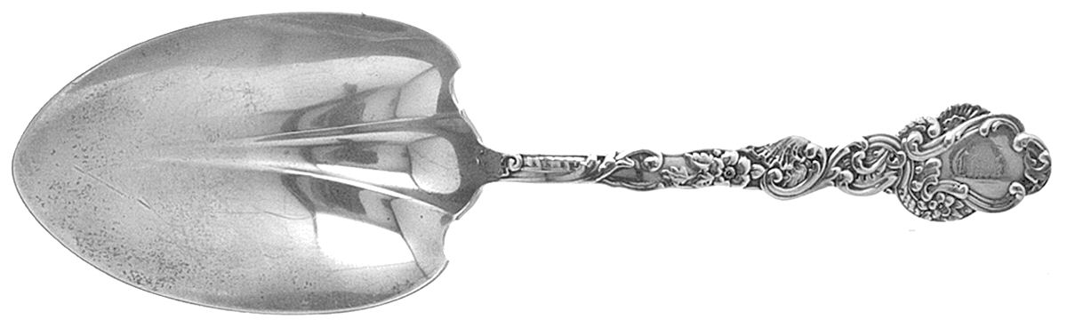Marie Antoinette (Sterling, 1890) Vegetable Serving Spoon (Solid) by Gorham Silver-1