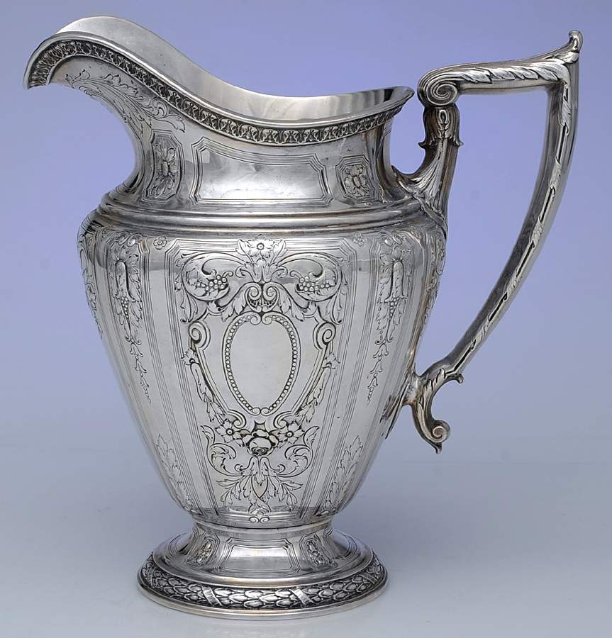Maintenon (Sterling, Hollowware) Sterling Water Pitcher by Gorham Silver-1