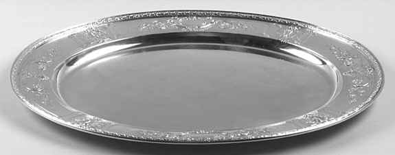 Maintenon (Sterling, Hollowware) Large Sterling Meat Plate No Well by Gorham Silver-1