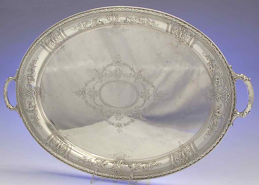 Maintenon (Sterling, Hollowware) 29" Waiter Tray by Gorham Silver-1