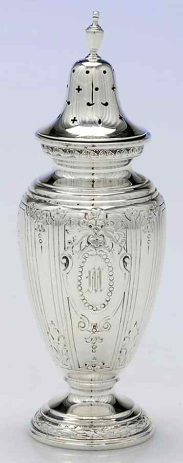 Maintenon (Sterling, Hollowware) Pepper Shaker by Gorham Silver-1