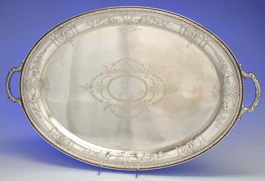 Maintenon (Sterling, Hollowware) 22" Waiter Tray by Gorham Silver-1