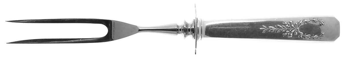 Madam Jumel (Sterling, 1908) Small Steak Carving Fork with Stainless Prongs by Gorham Silver-1