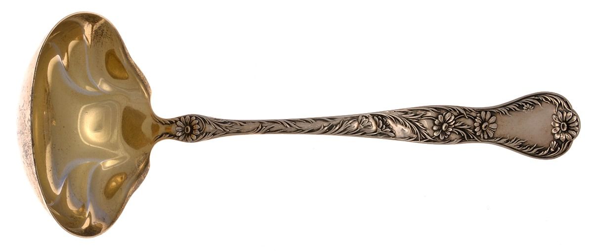 Marguerite (Sterling, 1901) Oyster Ladle Solid Piece by Gorham Silver-1